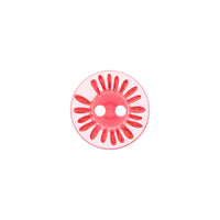 Polyester button 2-holes Flower, 12mm 15MM