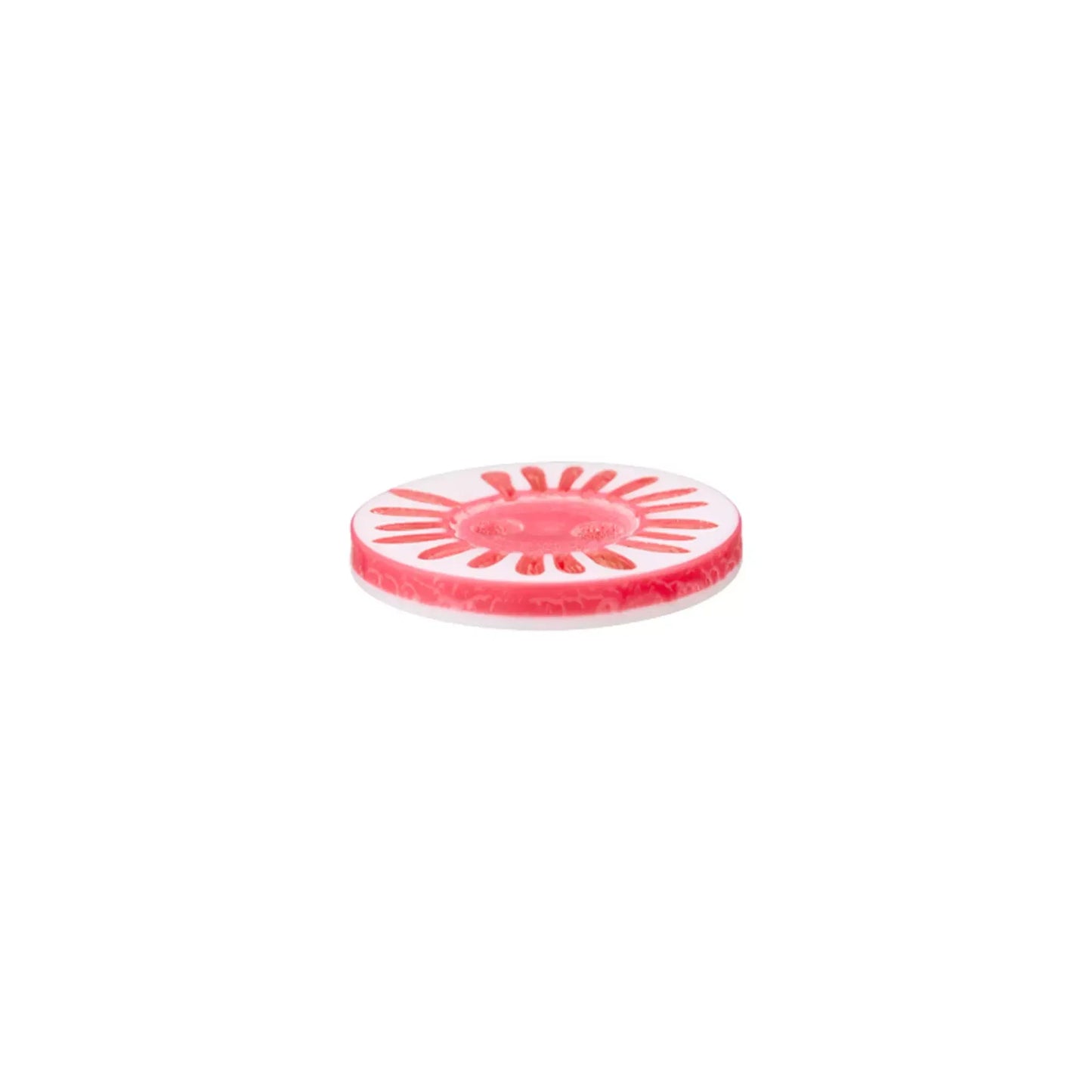 Polyester button 2-holes Flower, 12mm 15MM