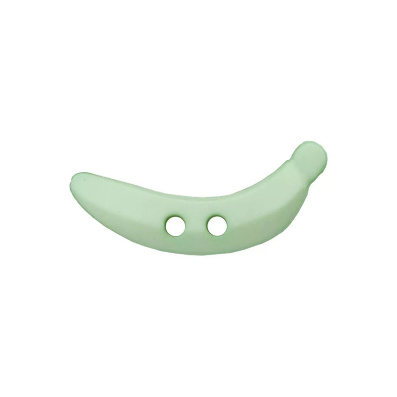 Polyester button 2-holes, Banana, 25mm