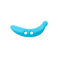 Polyester button 2-holes, Banana, 25mm