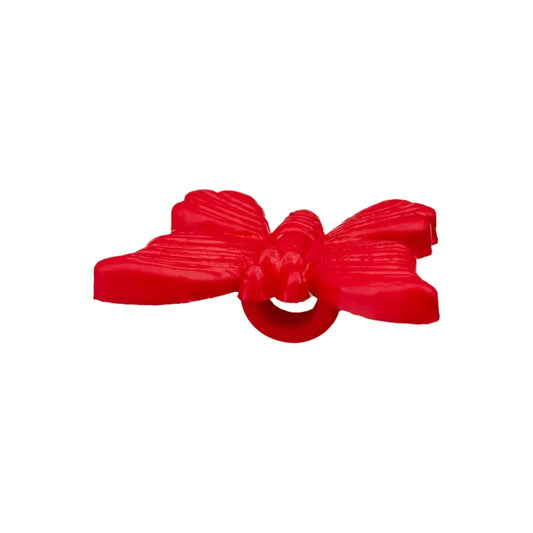 Polyester button shank, Butterfly, 19mm