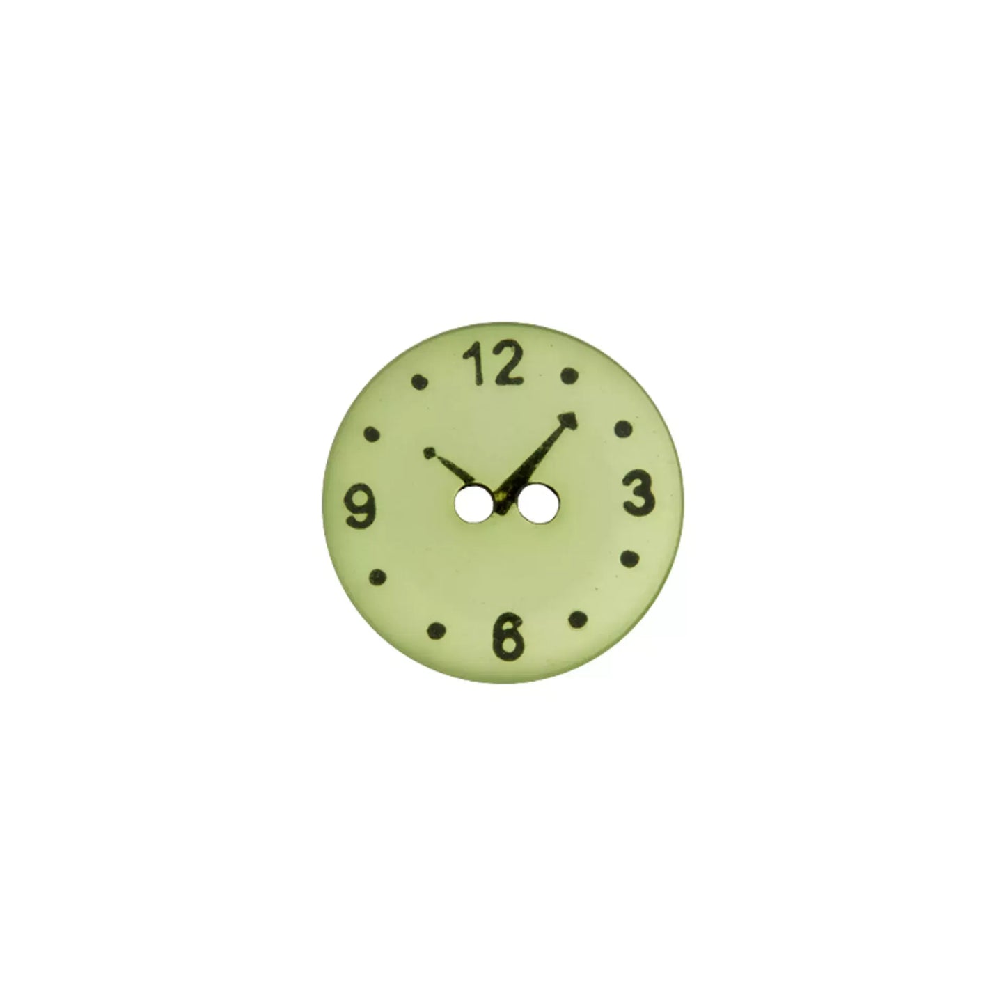 Polyester button 2-holes Clock, 15mm