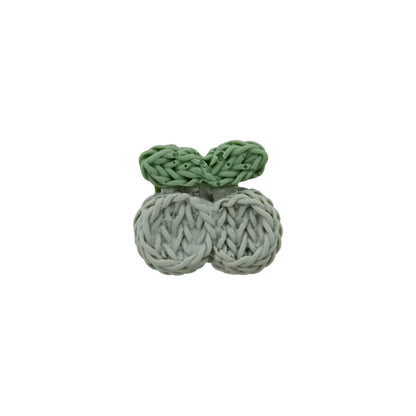 Polyester button shank, Cherry, 15mm