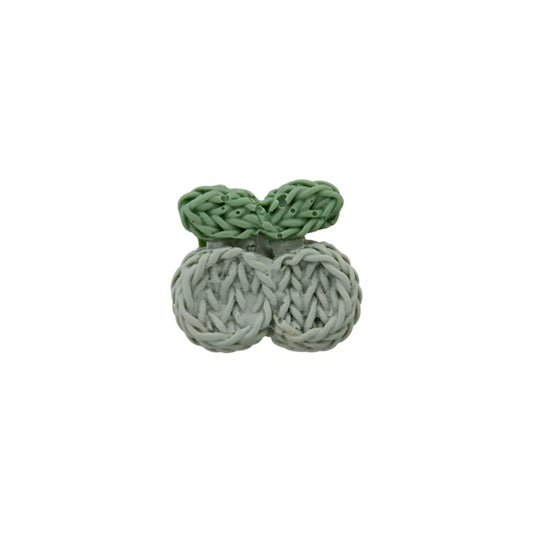 Polyester button shank, Cherry, 15mm