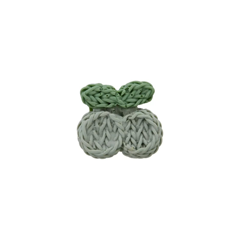 Polyester button shank, Cherry, 15mm