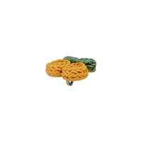 Polyester button shank, Cherry, 15mm