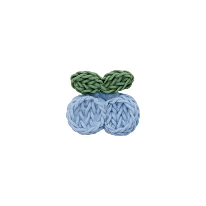 Polyester button shank, Cherry, 15mm