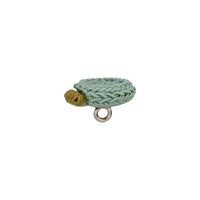 Polyester button shank, Strawberry, 15mm