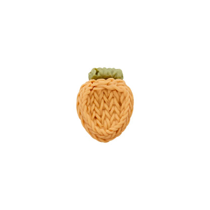 Polyester button shank, Strawberry, 15mm