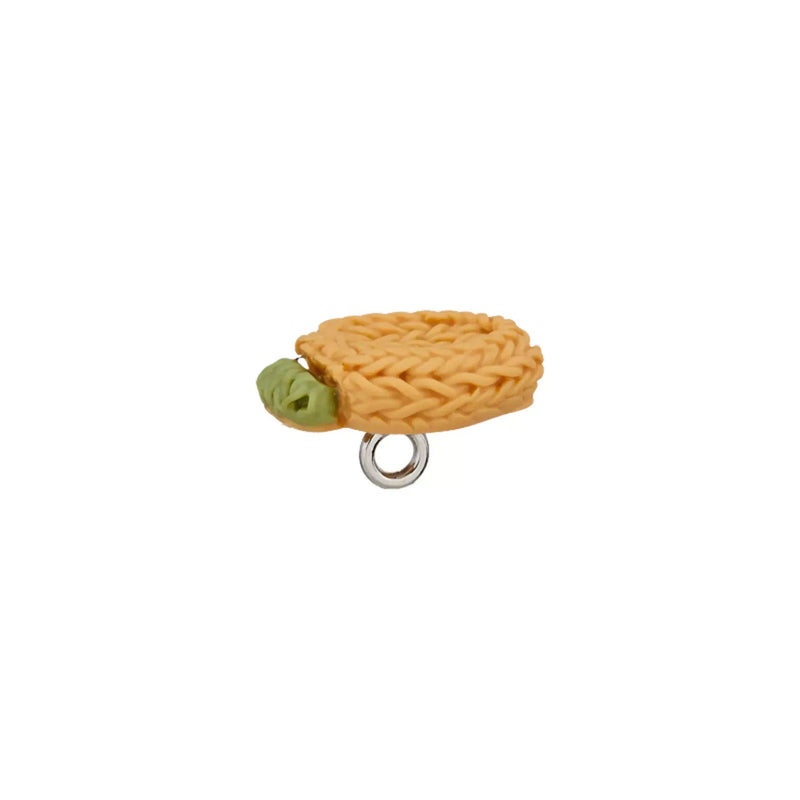 Polyester button shank, Strawberry, 15mm