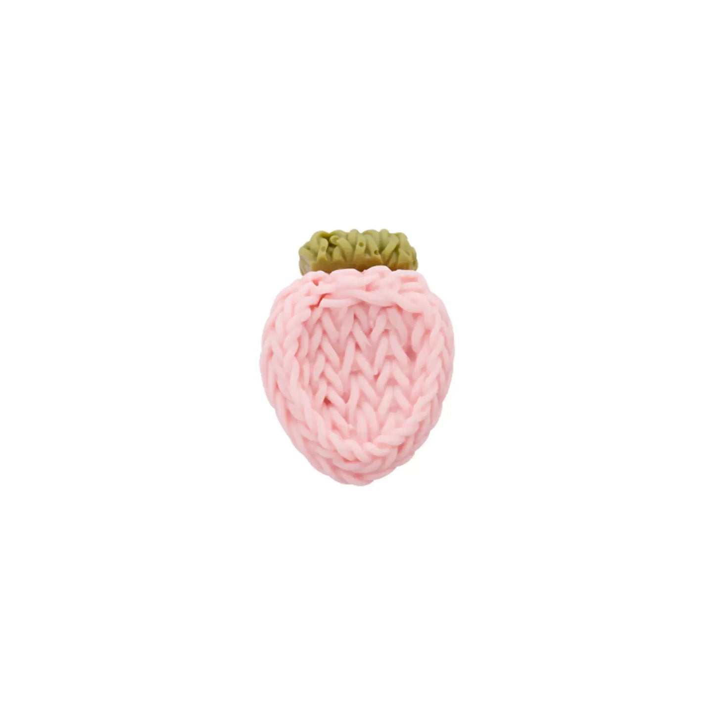 Polyester button shank, Strawberry, 15mm