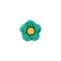 Polyester button shank, Flower, 13mm