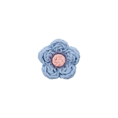 Polyester button shank, Flower, 13mm