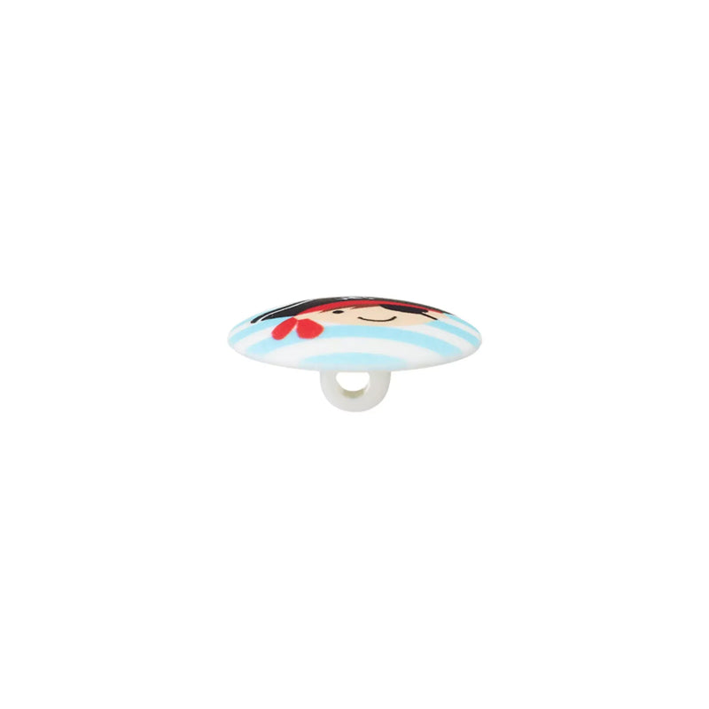 Polyester button shank Pirate 18mm