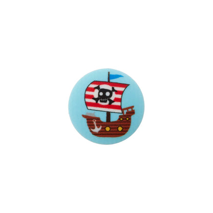 Polyester button shank Pirate 18mm