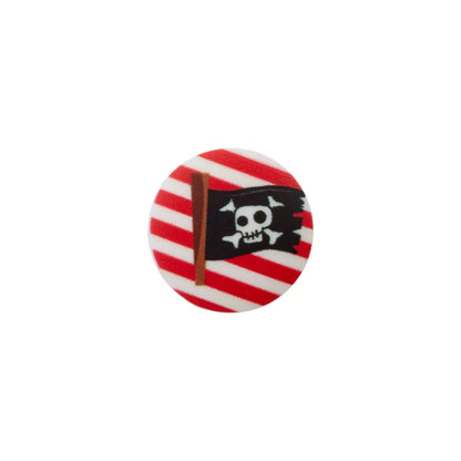 Polyester button shank Pirate 18mm