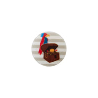 Polyester button shank Pirate 18mm
