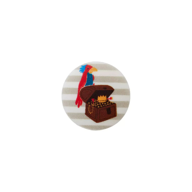 Polyester button shank Pirate 18mm