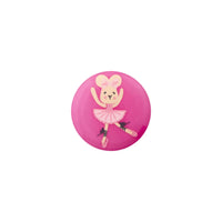 Polyester button shank Ballerina Mouse 18mm