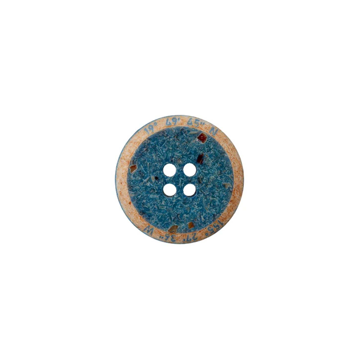 Polyester button 4-holes 18mm,23mm