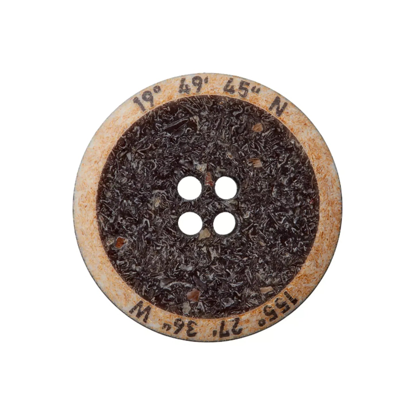 Polyester button 4-holes 18mm,23mm