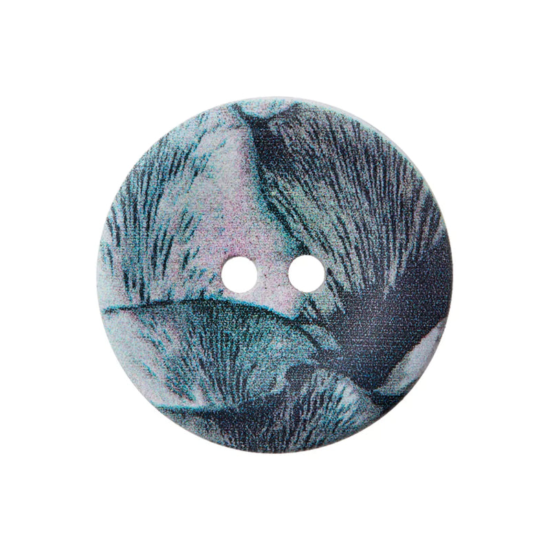 Hemp/polyester button 2-holes, recycled, 23mm