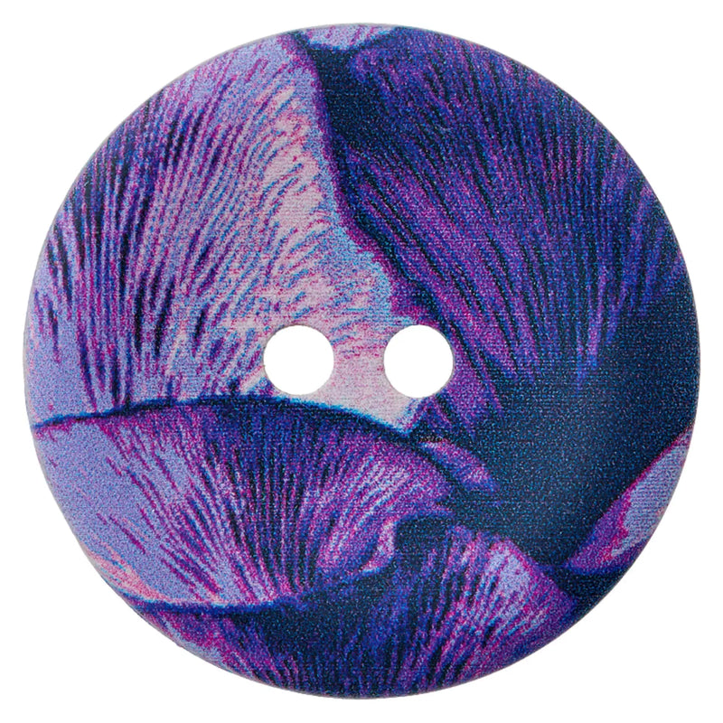 Hemp/polyester button 2-holes, recycled, 23mm