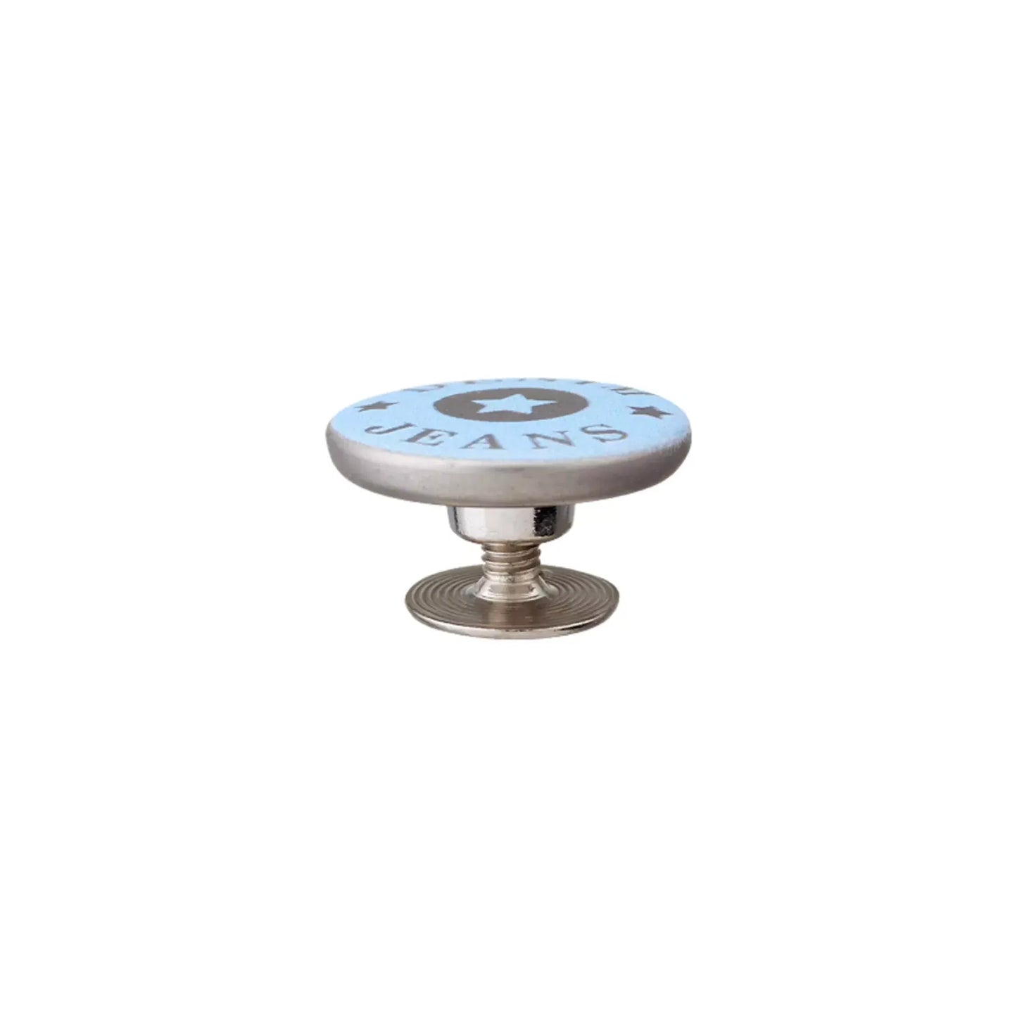 Metal jeans button for screwing 17mm