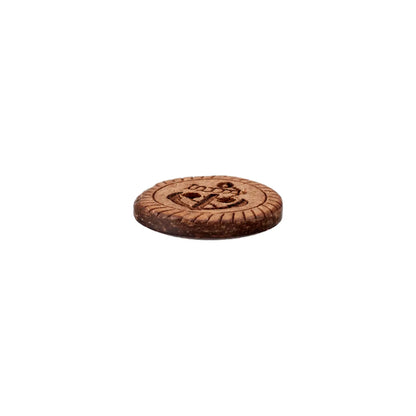 Coconut button 2-holes, Anchor 11mm,12mm,15mm