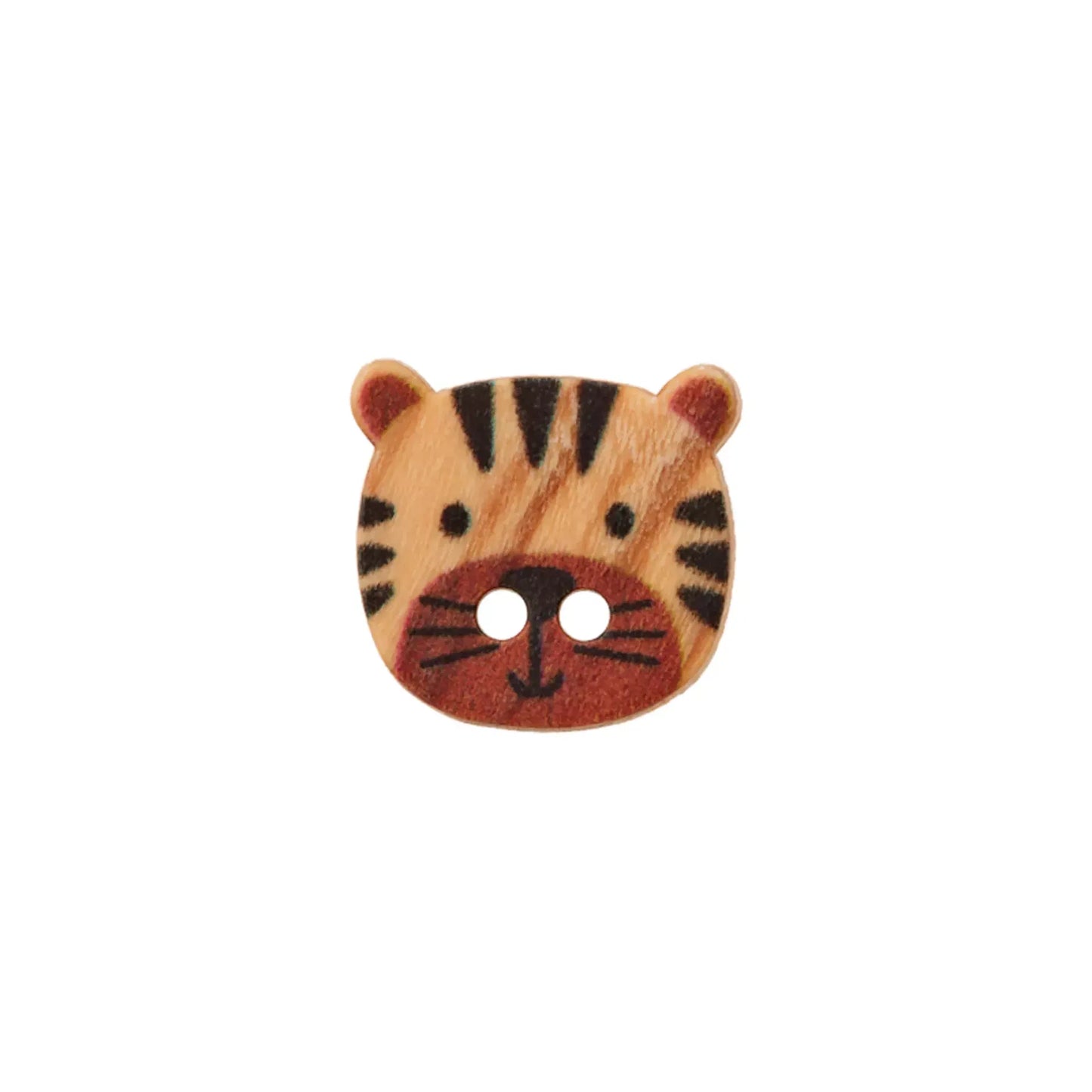 Wood button 2-holes Animals 15mm