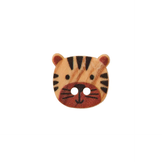 Wood button 2-holes Animals 15mm