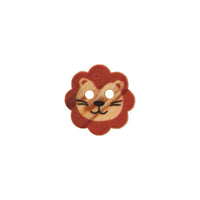 Wood button 2-holes Animals 15mm