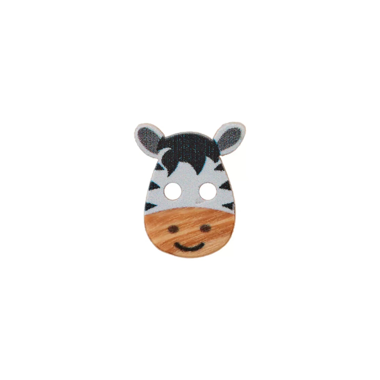 Wood button 2-holes Animals 15mm