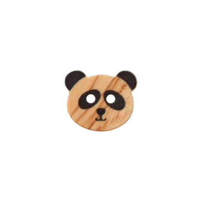 Wood button 2-holes Animals 15mm