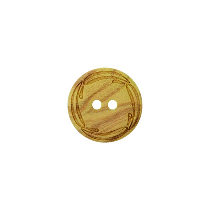 Wood button 2-holes, 18mm