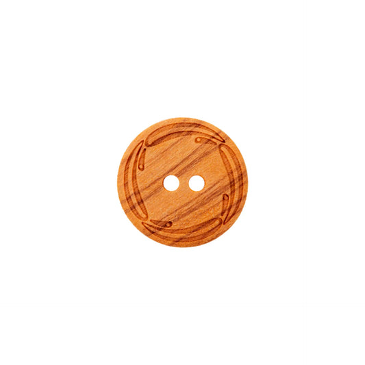 Wood button 2-holes, 18mm