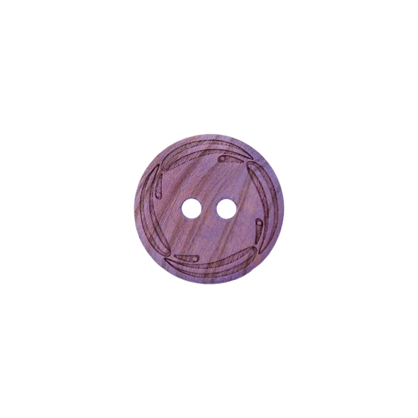 Wood button 2-holes, 18mm