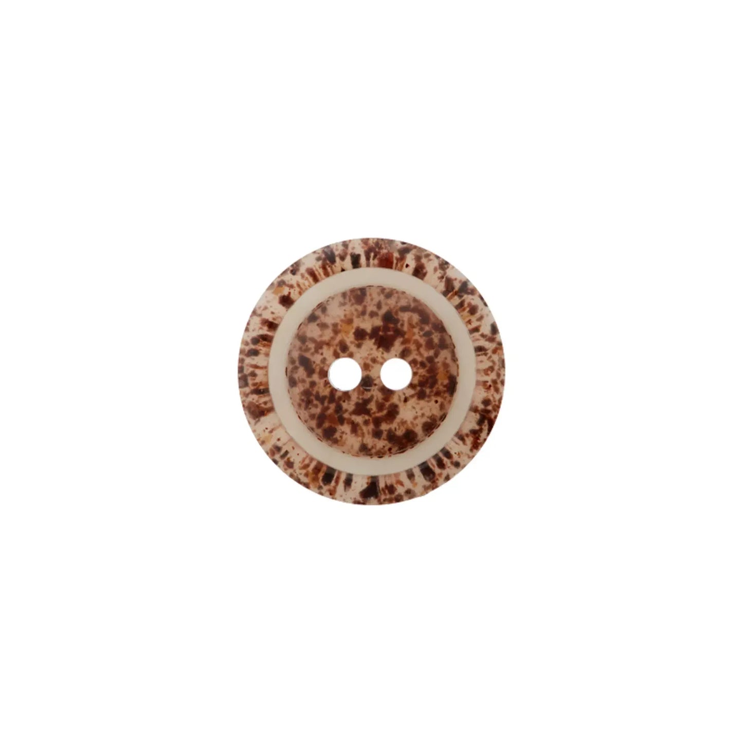 Coffee/Polyester button 2-holes 15mm, 20mm, 25mm