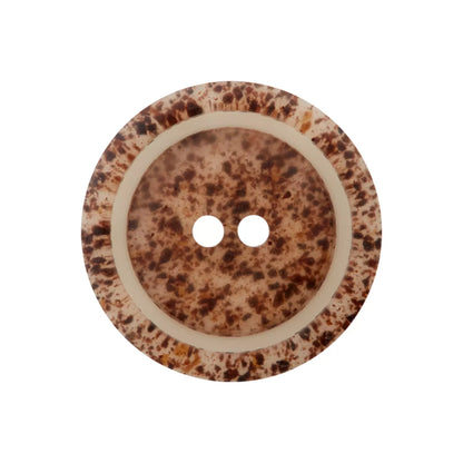 Coffee/Polyester button 2-holes 15mm, 20mm, 25mm