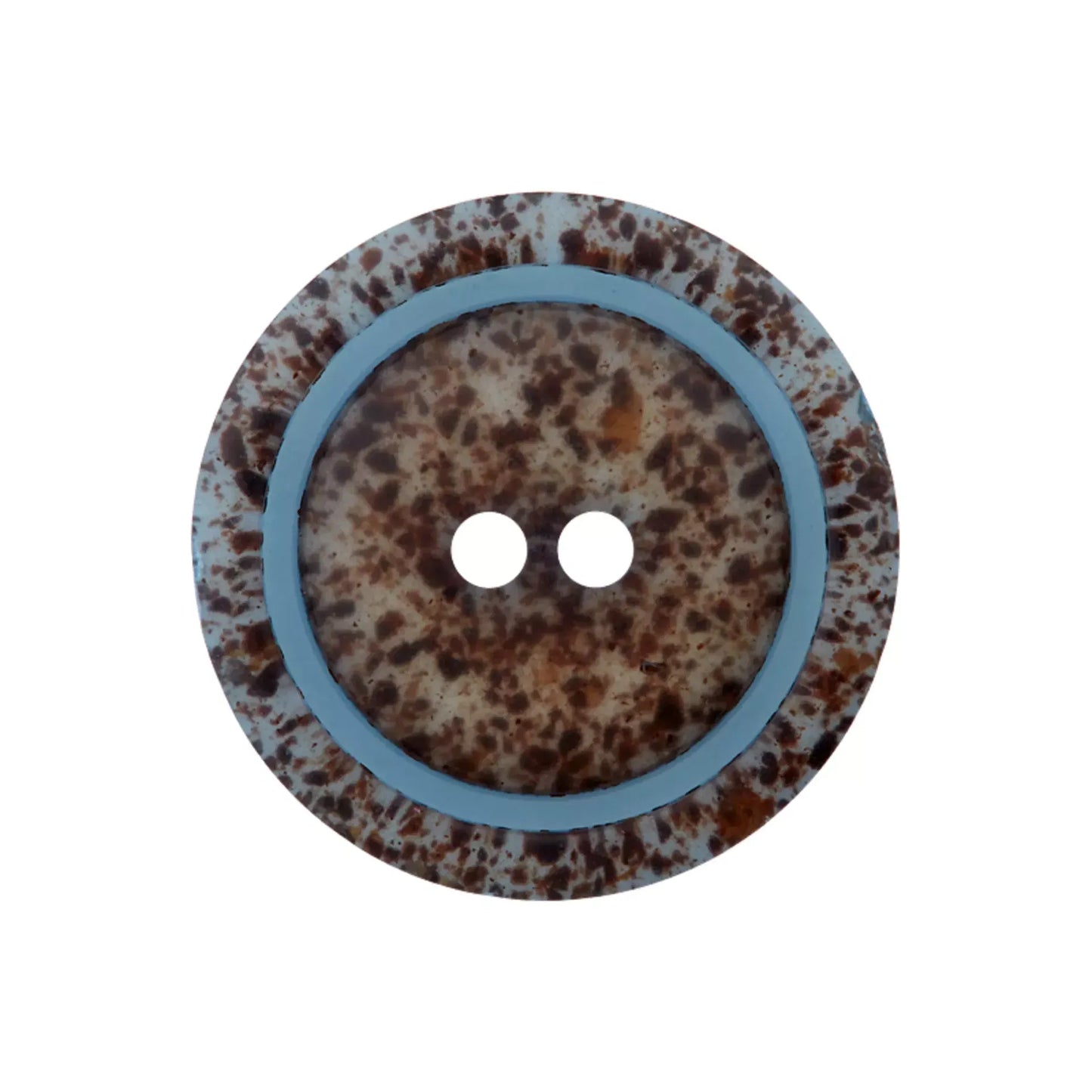 Coffee/Polyester button 2-holes 15mm, 20mm, 25mm