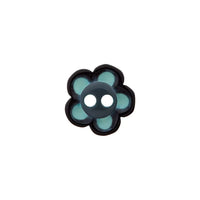 Polyester button 2-holes Flower 12mm