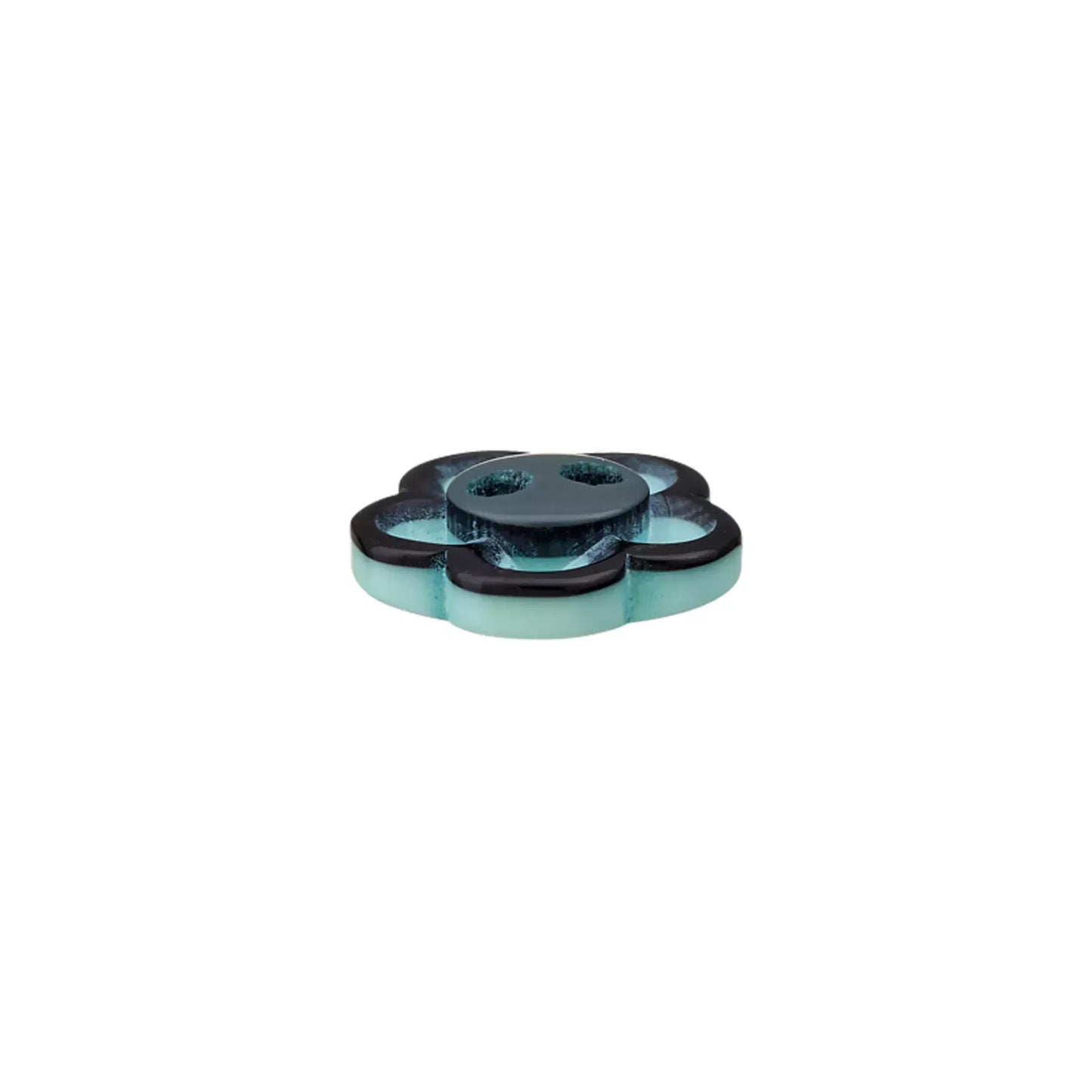 Polyester button 2-holes Flower 12mm