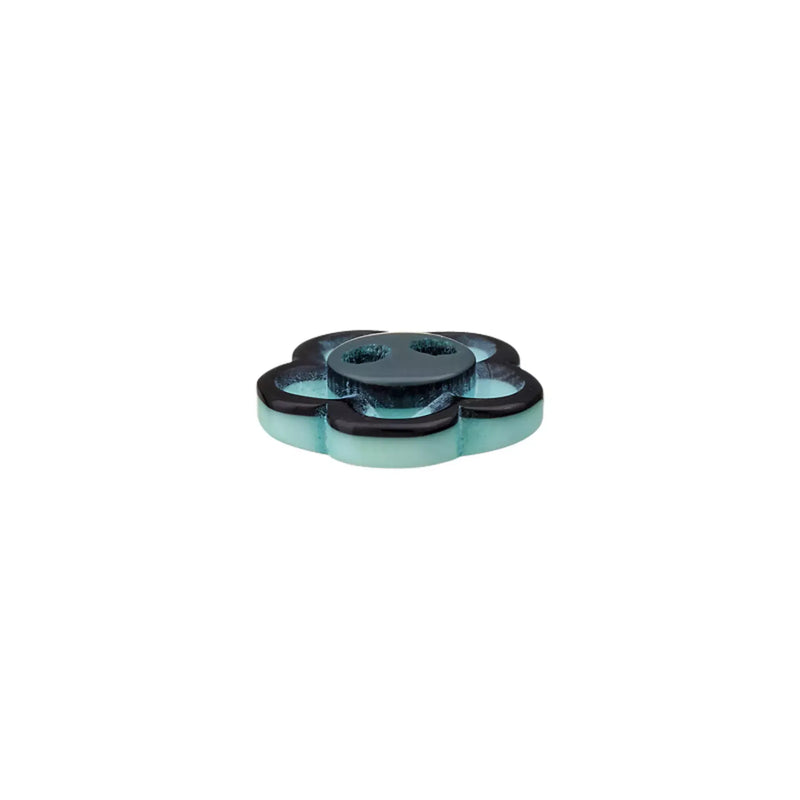 Polyester button 2-holes Flower 12mm