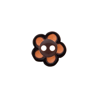 Polyester button 2-holes Flower 12mm