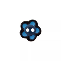Polyester button 2-holes Flower 12mm