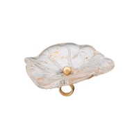 Polyester button shank, Flower, 20mm