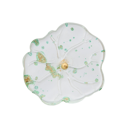 Polyester button shank, Flower, 20mm