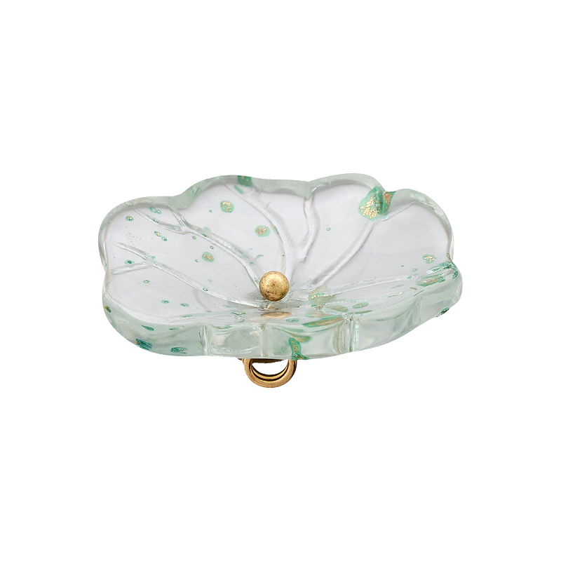 Polyester button shank, Flower, 20mm