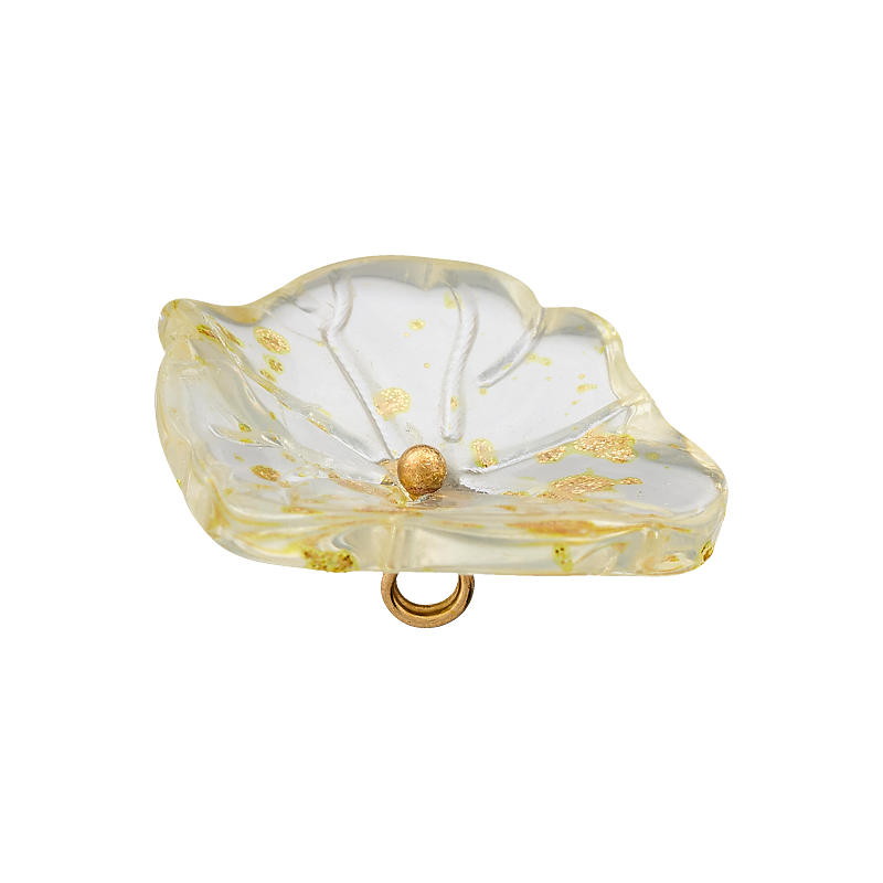 Polyester button shank, Flower, 20mm