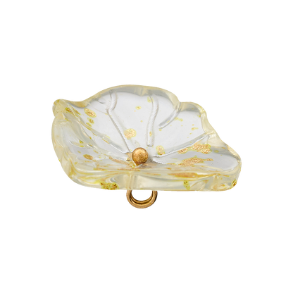 Polyester button shank, Flower, 20mm